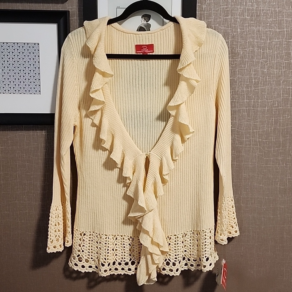Oscar De La Renta Knit Cardigan